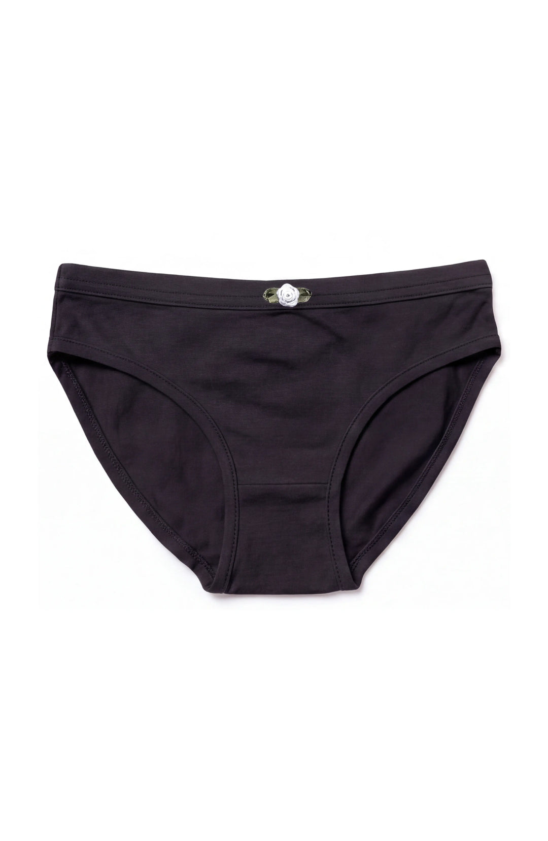 Girls Underwear 3 Piece Set - Black & White Hearts & 2 Solid Black