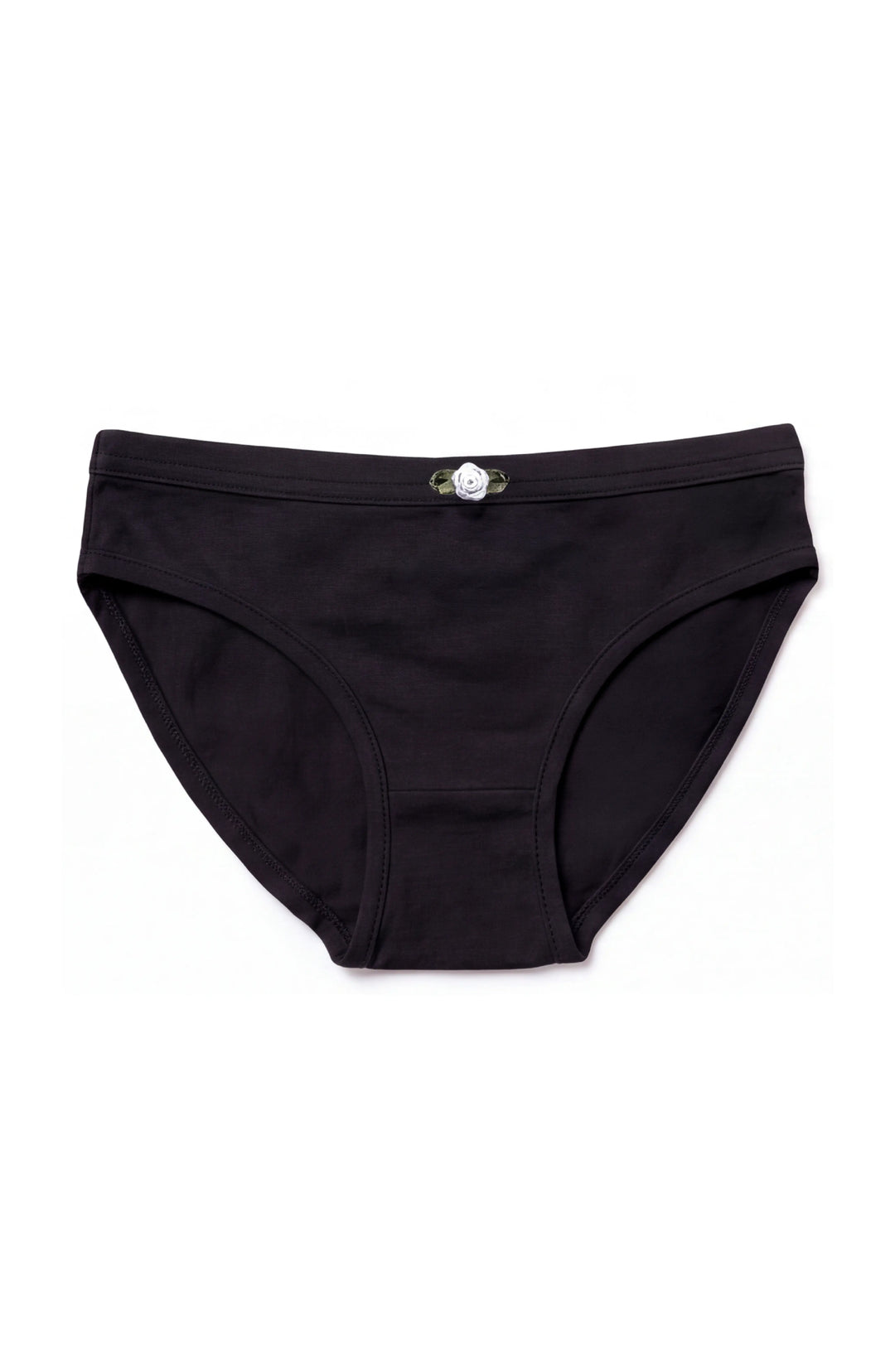 Girls Underwear 3 Piece Set - Black & White Hearts & 2 Solid Black