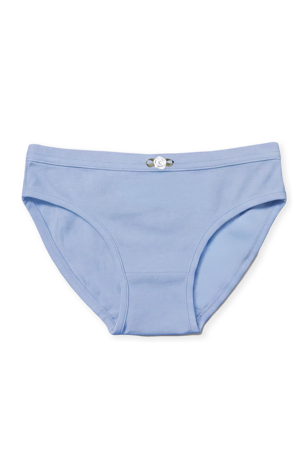 Girls Underwear 3 Piece Set - Light Blue, Blue Posies & Blue Stripes Girls Underwear 3 Piece Set