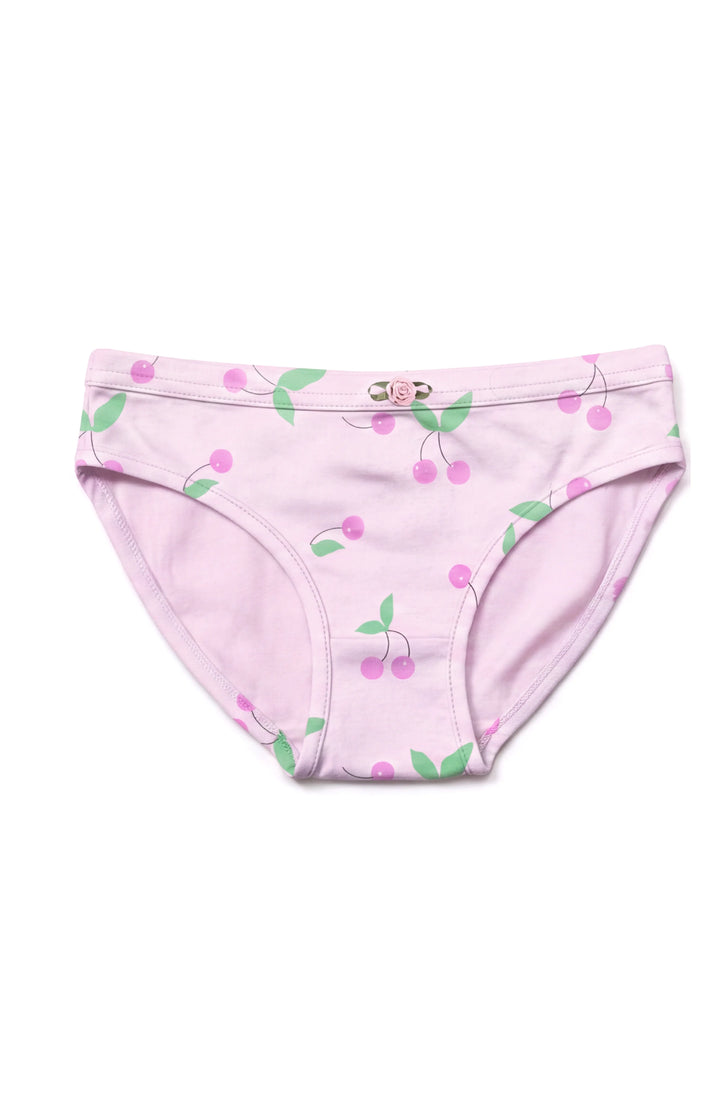 Girls Underwear 3 Piece Set - Orchid, Sweet Cherries & Shimmering Hearts