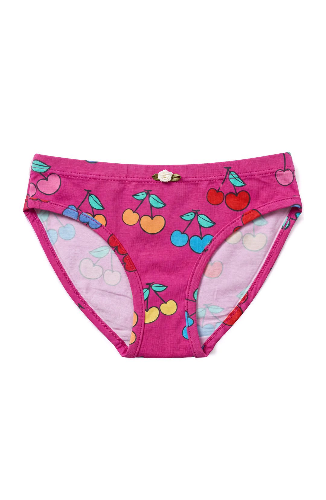 Girls Underwear 3 Piece Set - Orchid, Sweet Cherries & Shimmering Hearts