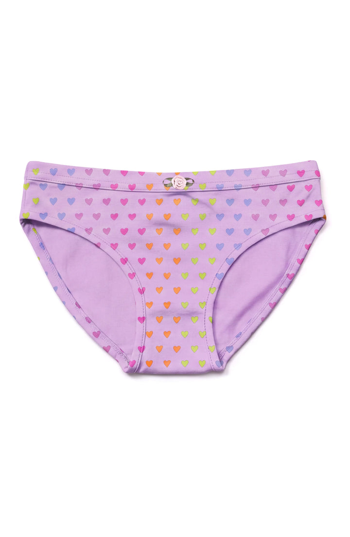 Girls Underwear 3 Piece Set - Orchid, Sweet Cherries & Shimmering Hearts