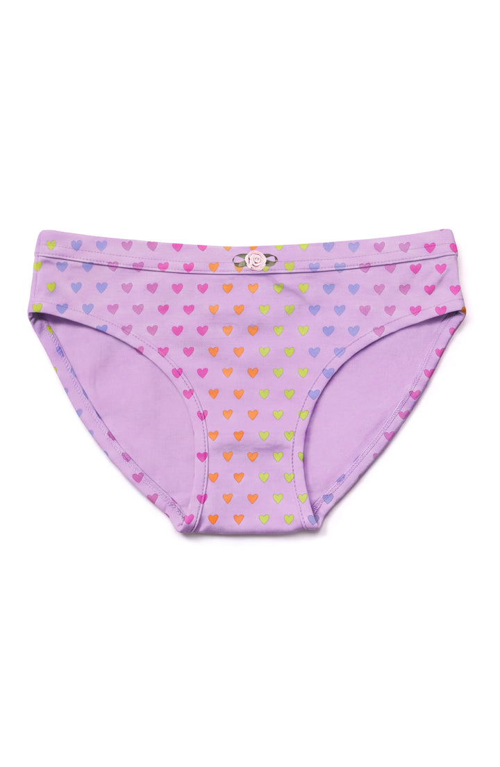 Girls Underwear 3 Piece Set - Orchid, Sweet Cherries & Shimmering Hearts