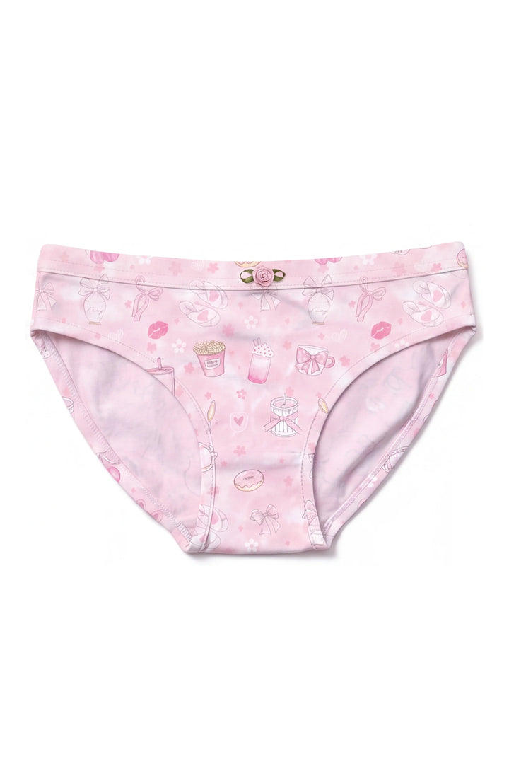 Girls Underwear 3 Piece Set - Pink, Garden Bloom & Blush Print