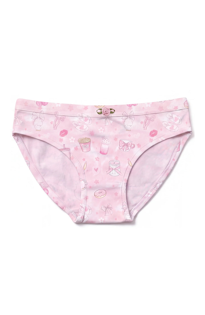 Girls Underwear 3 Piece Set - Pink, Garden Bloom & Blush Print