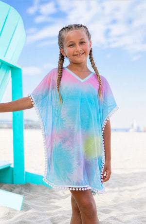 Alexa Tie Dye Kaftan Swim Coverup