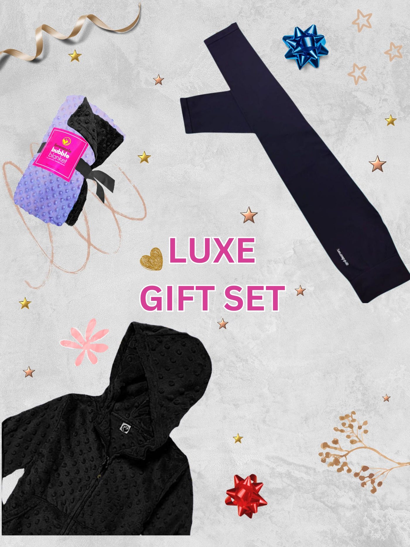 Girls Hoodie + Leggings + Blanket | Gift Set | Limeapple