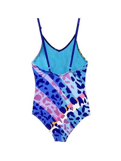 Blanca- Multicolor Leopard Print One Piece Swimsuit | Limeapple