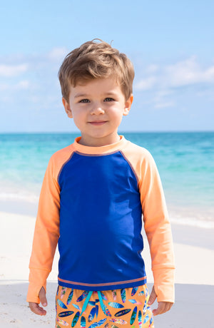 Cruz Boys Blue Orange Rashguard
