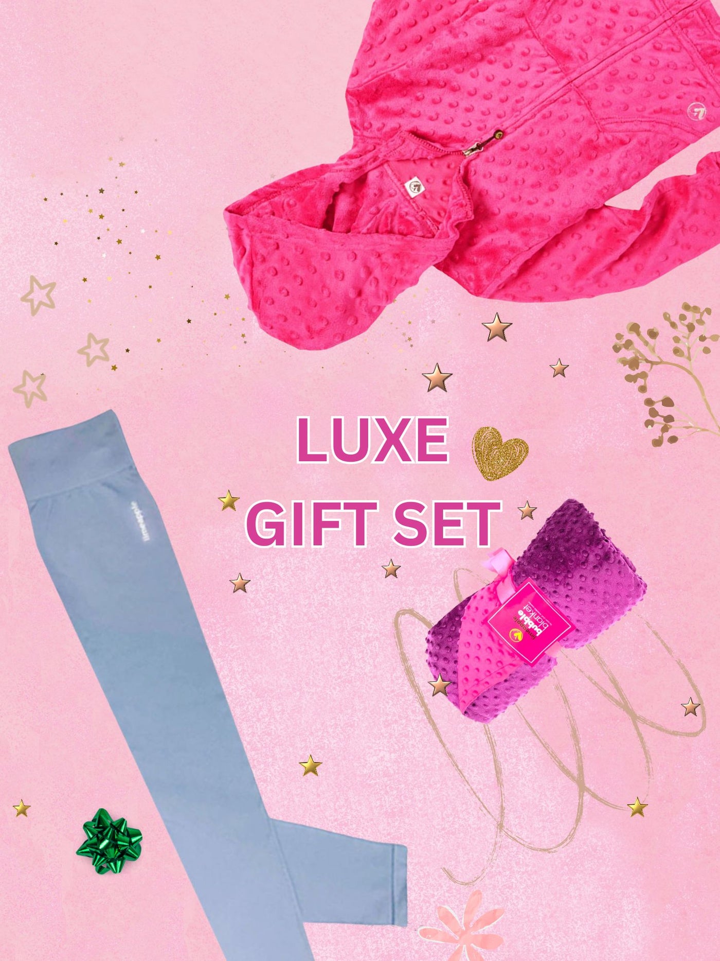 Girls Hoodie + Leggings + Blanket Set | Gift Set | Limeapple