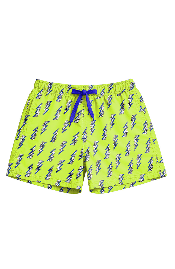 Dylan Boys Lightning Bolt Print Board Shorts