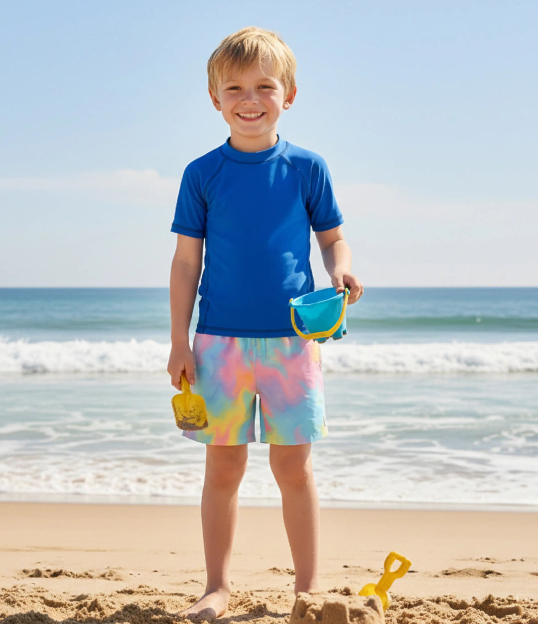 Dylan Boys Marble Print Board Shorts