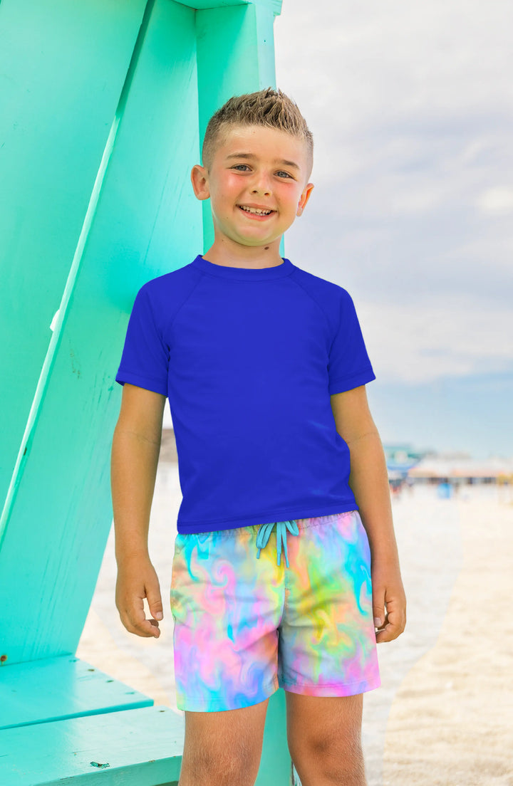 Dylan Boys Marble Print Board Shorts