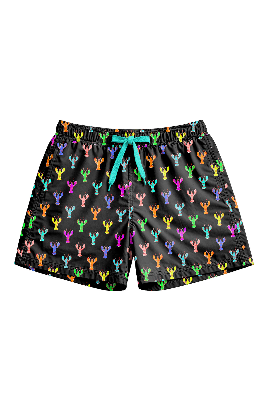 Dylan Boys Multicolor Lobster Print Board Shorts