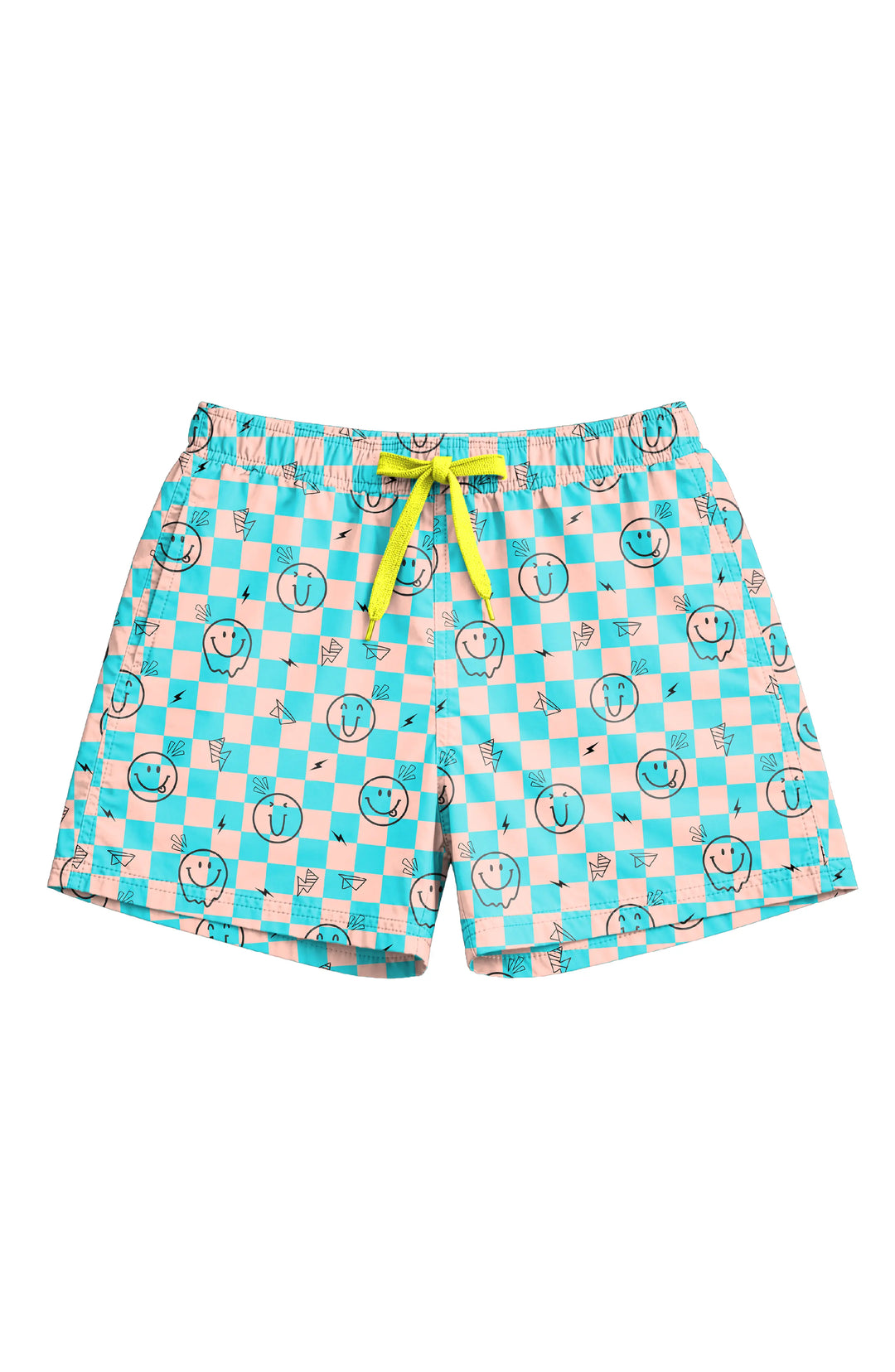 Dylan Boys Retro Smiley Print Board Shorts