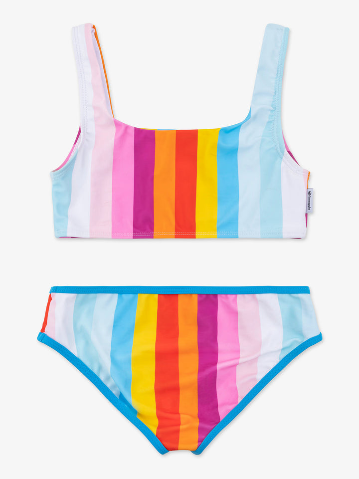 girls multicolour print bikini swimsuit