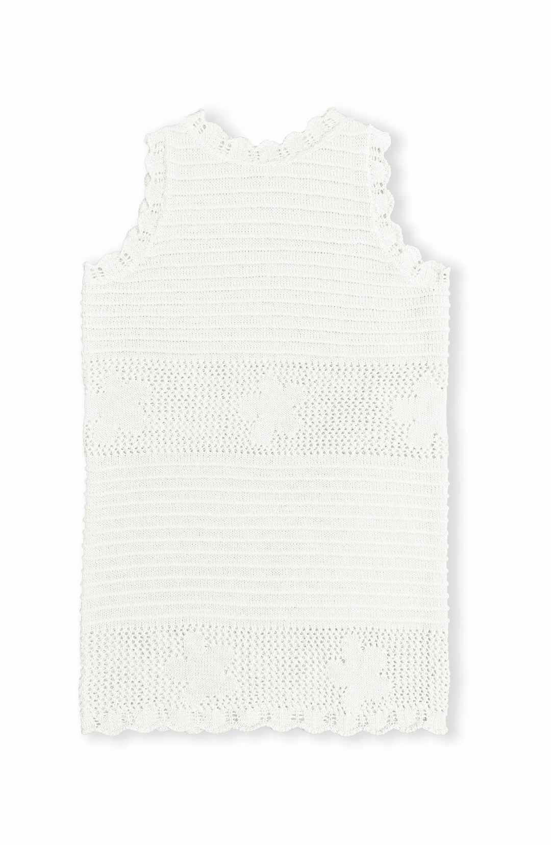 Emmi Floral Crochet Swim Coverup - White