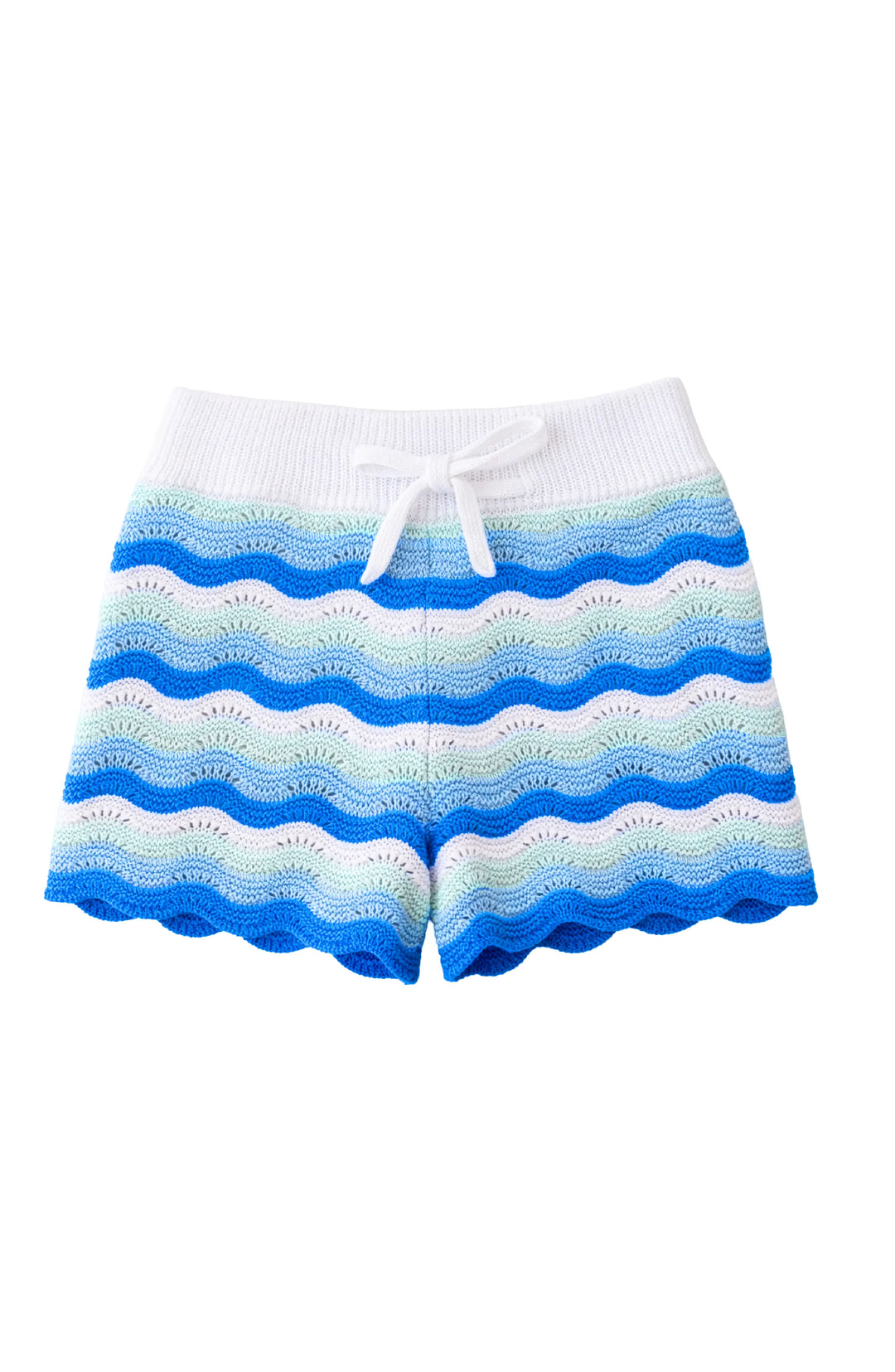 Eliora Crochet Knit Short - Blue