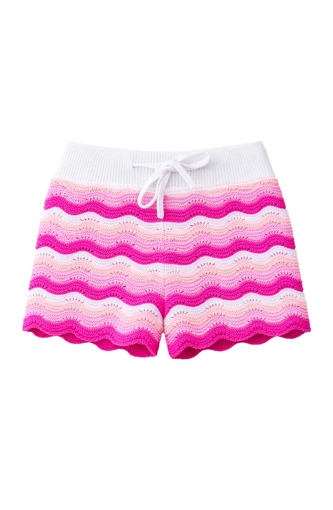 Eliora Crochet Knit Short - Fuchsia