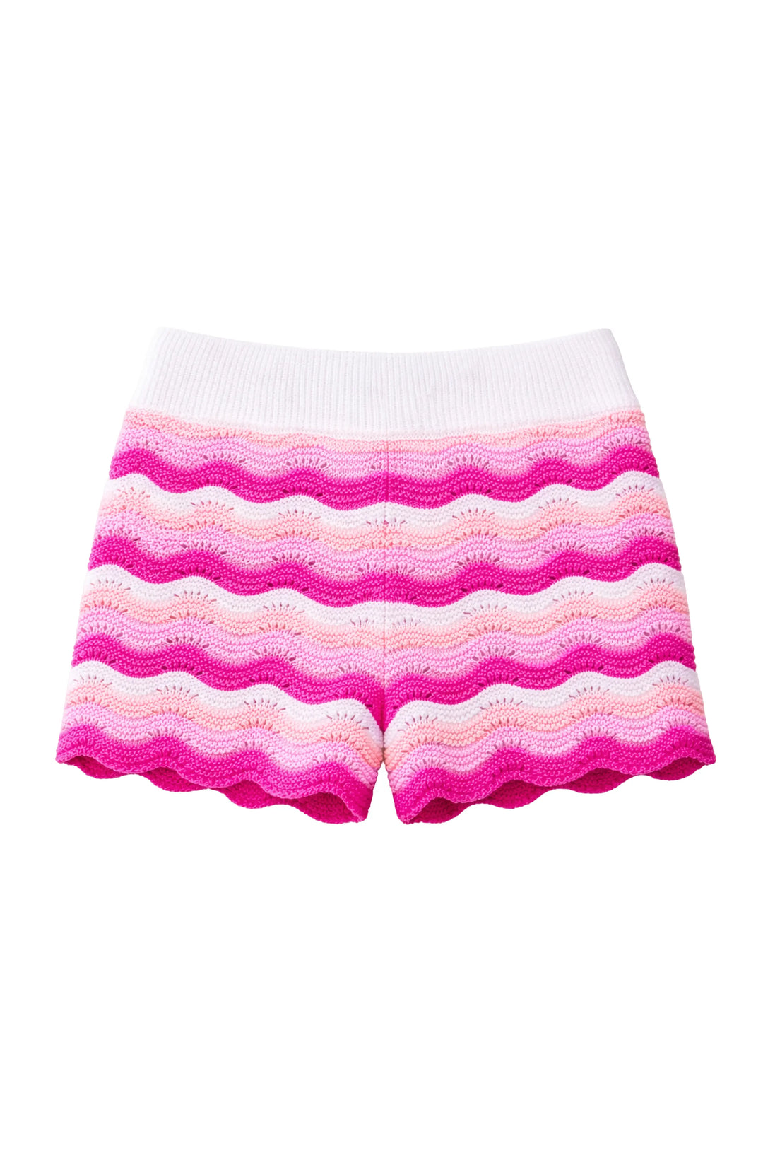 Eliora Crochet Knit Short - Fuchsia