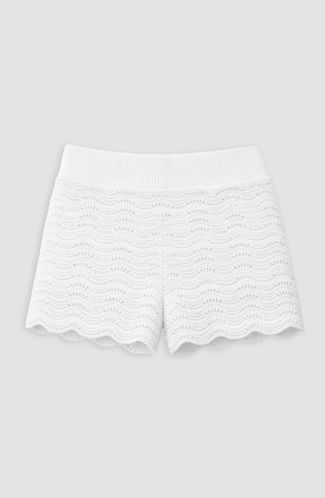 Eliora Crochet Knit Short - White