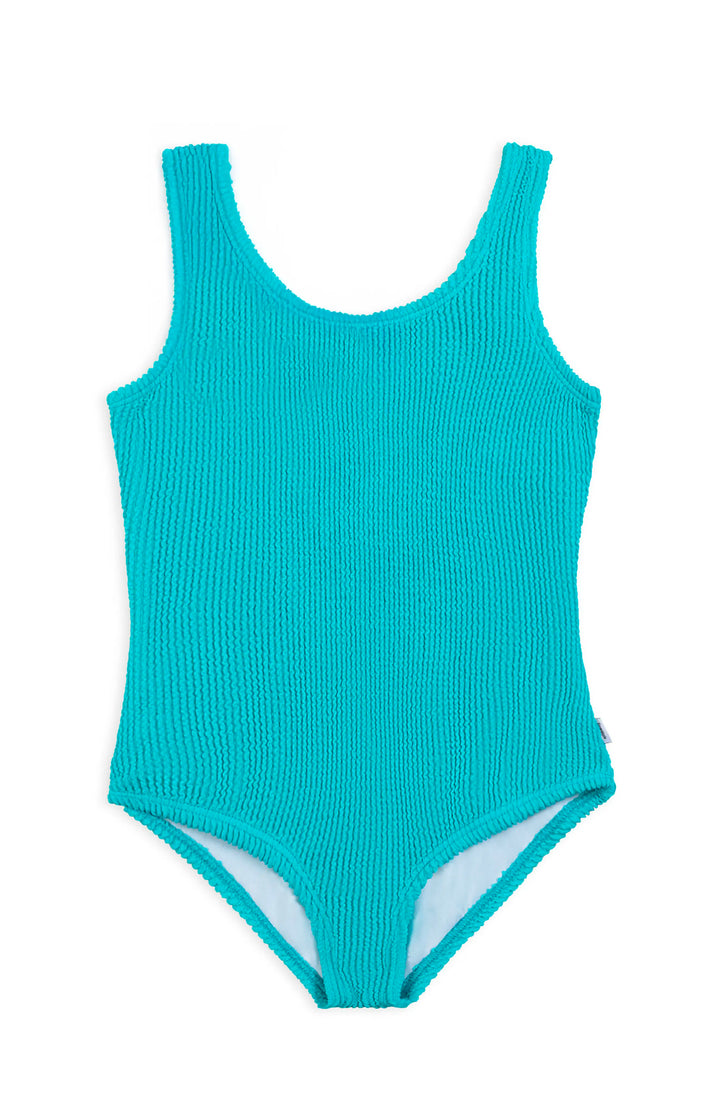 Ester Crinkle One Piece Swimsuit - Turquoise