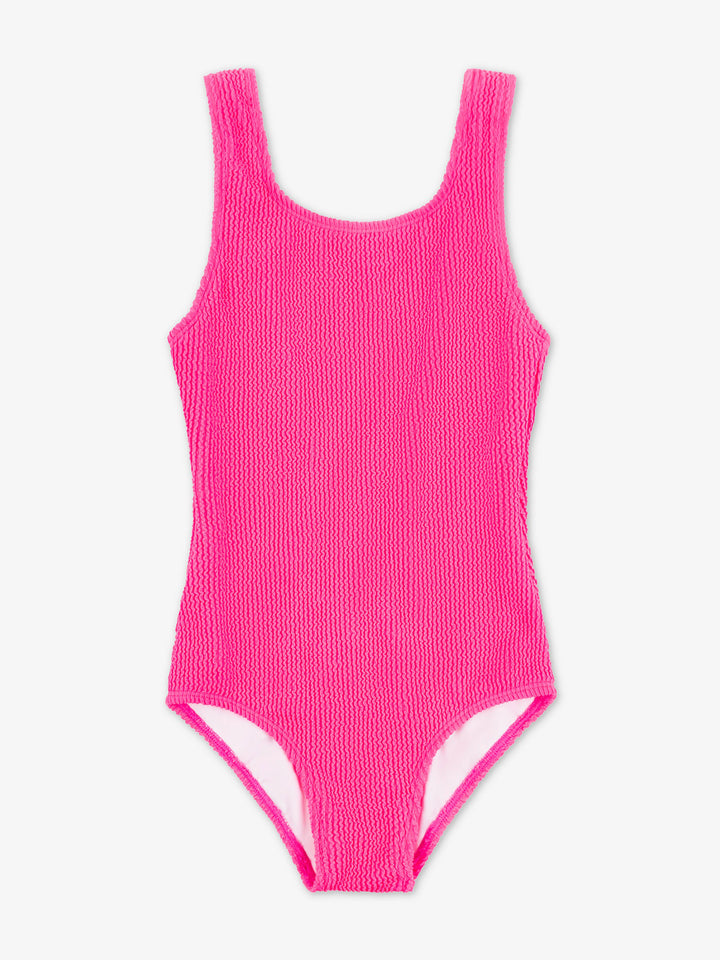 Ladies Crinkle One Piece Swimsuit
