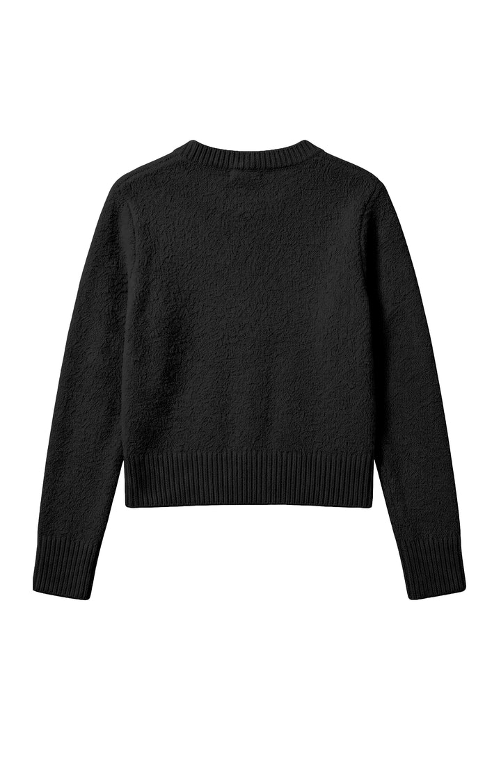 Gracie V-Neck Cardigan Sweater - Black