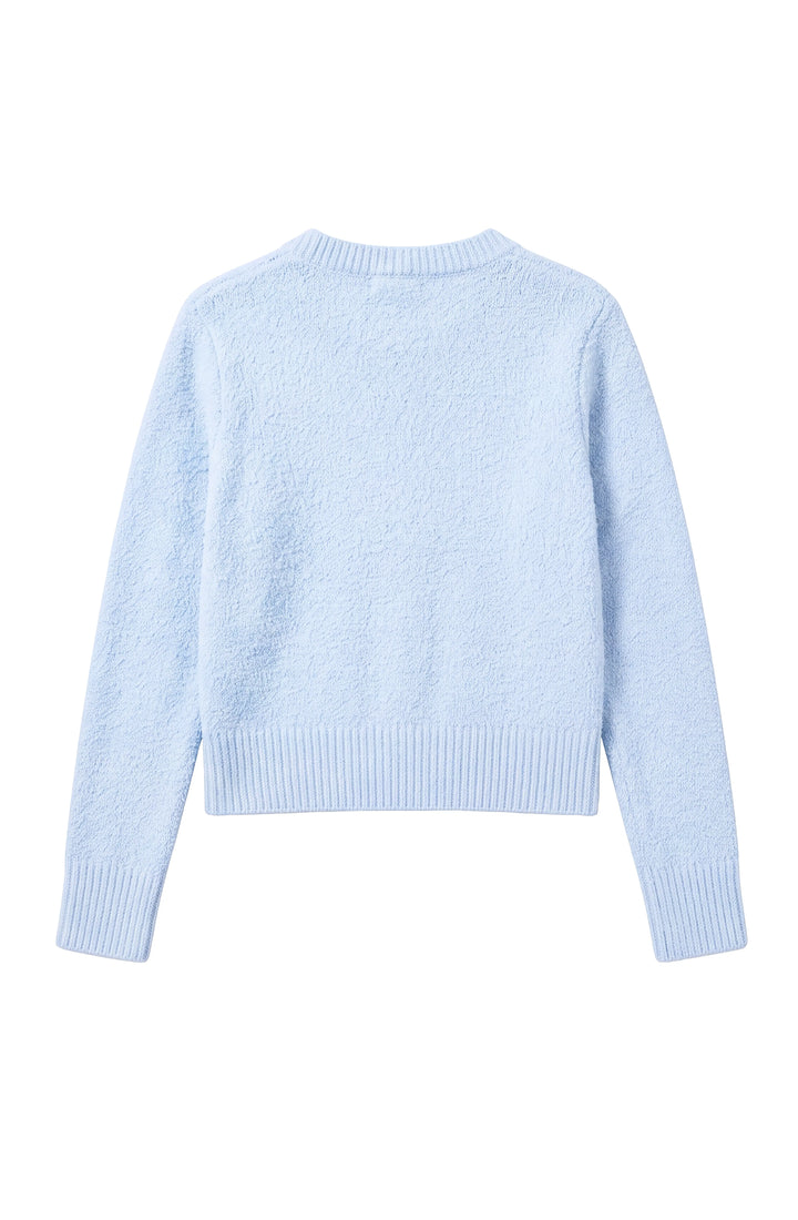 Gracie V-Neck Cardigan Sweater - Light Blue