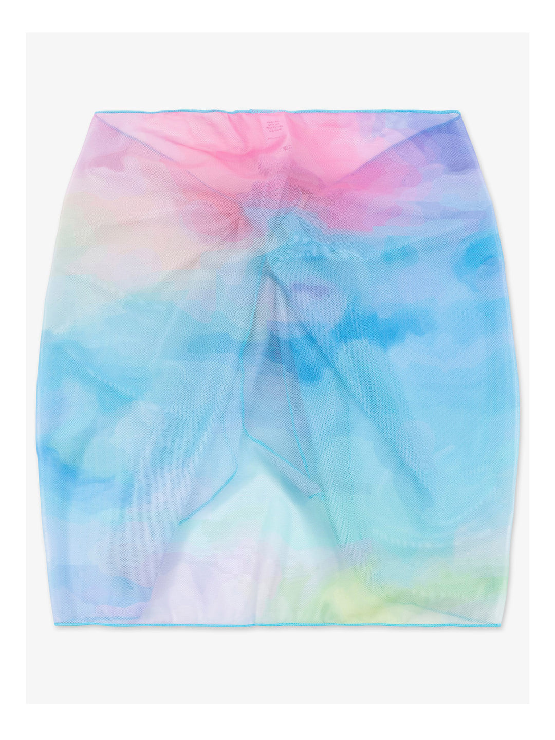 girls multicolor tie dye sarong mesh wrap skirt swim coverup