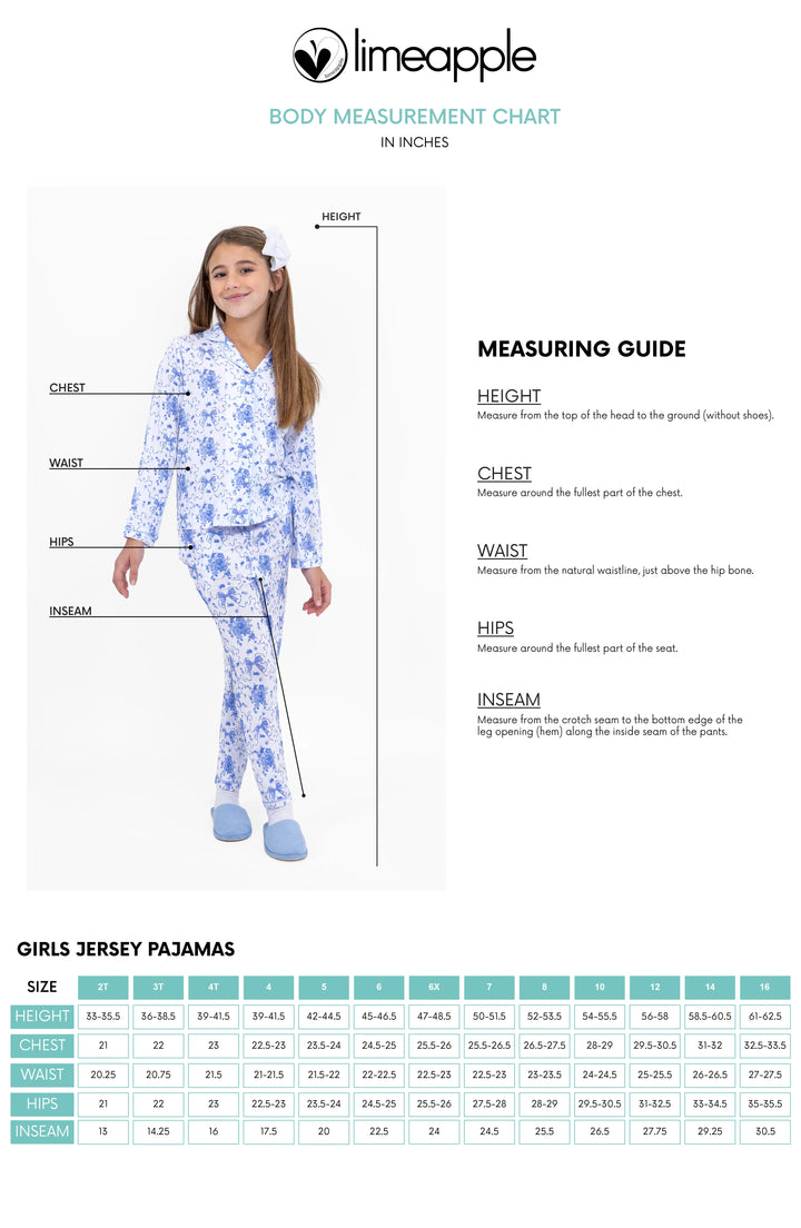 Garden Bloom Long Sleeve Jersey Pajama Pant Set