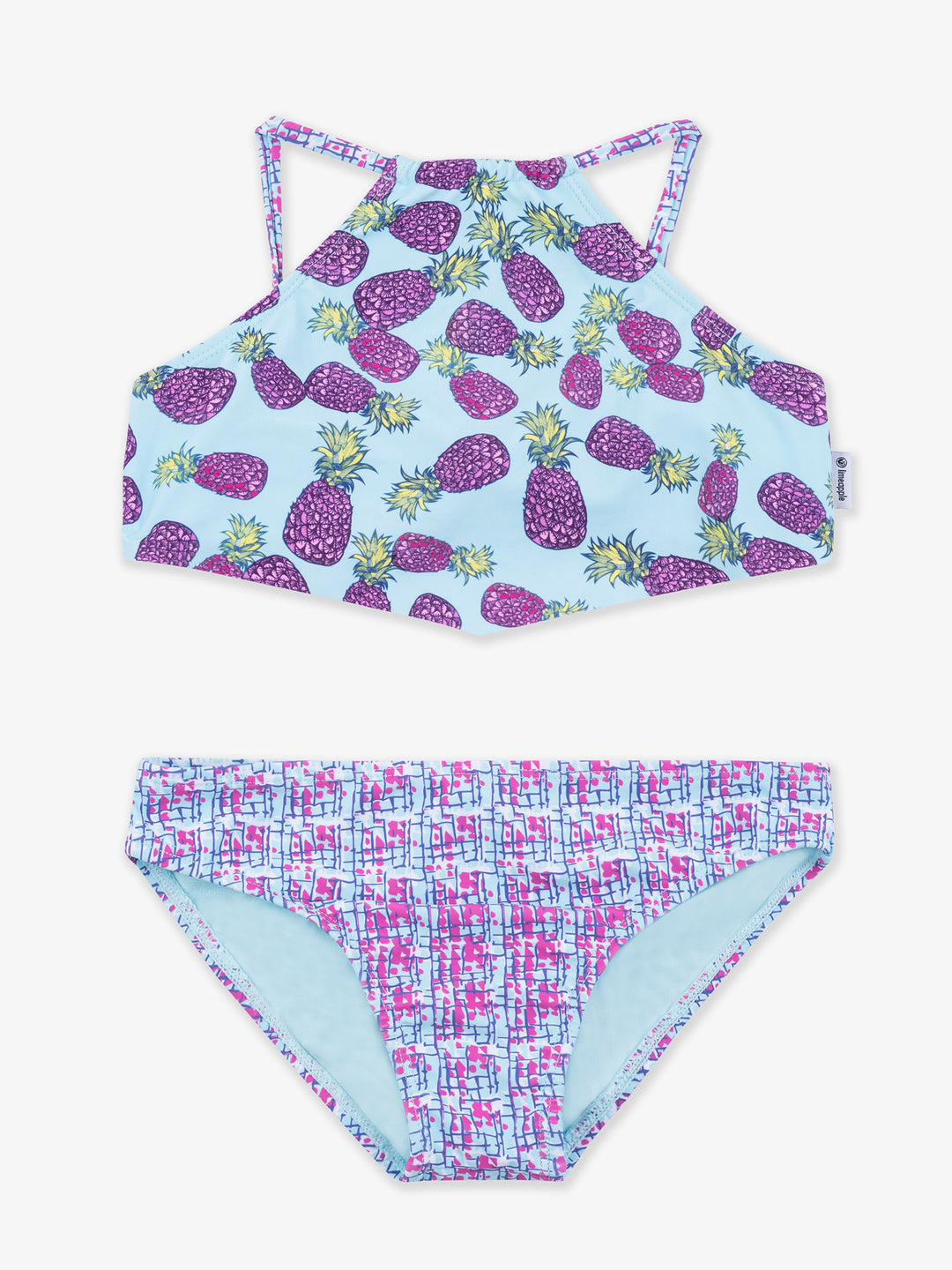 girls pineapple tankini two piece swimsuit