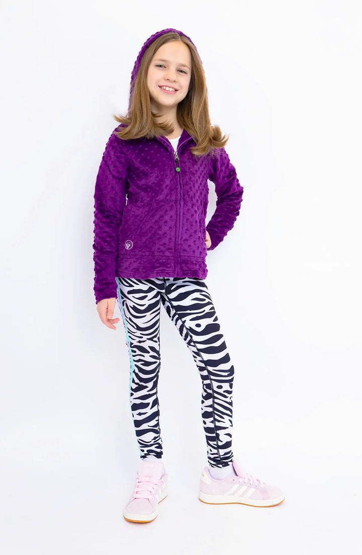 Purple Minky Zip Hoodie and Mindy Legging Gift Set