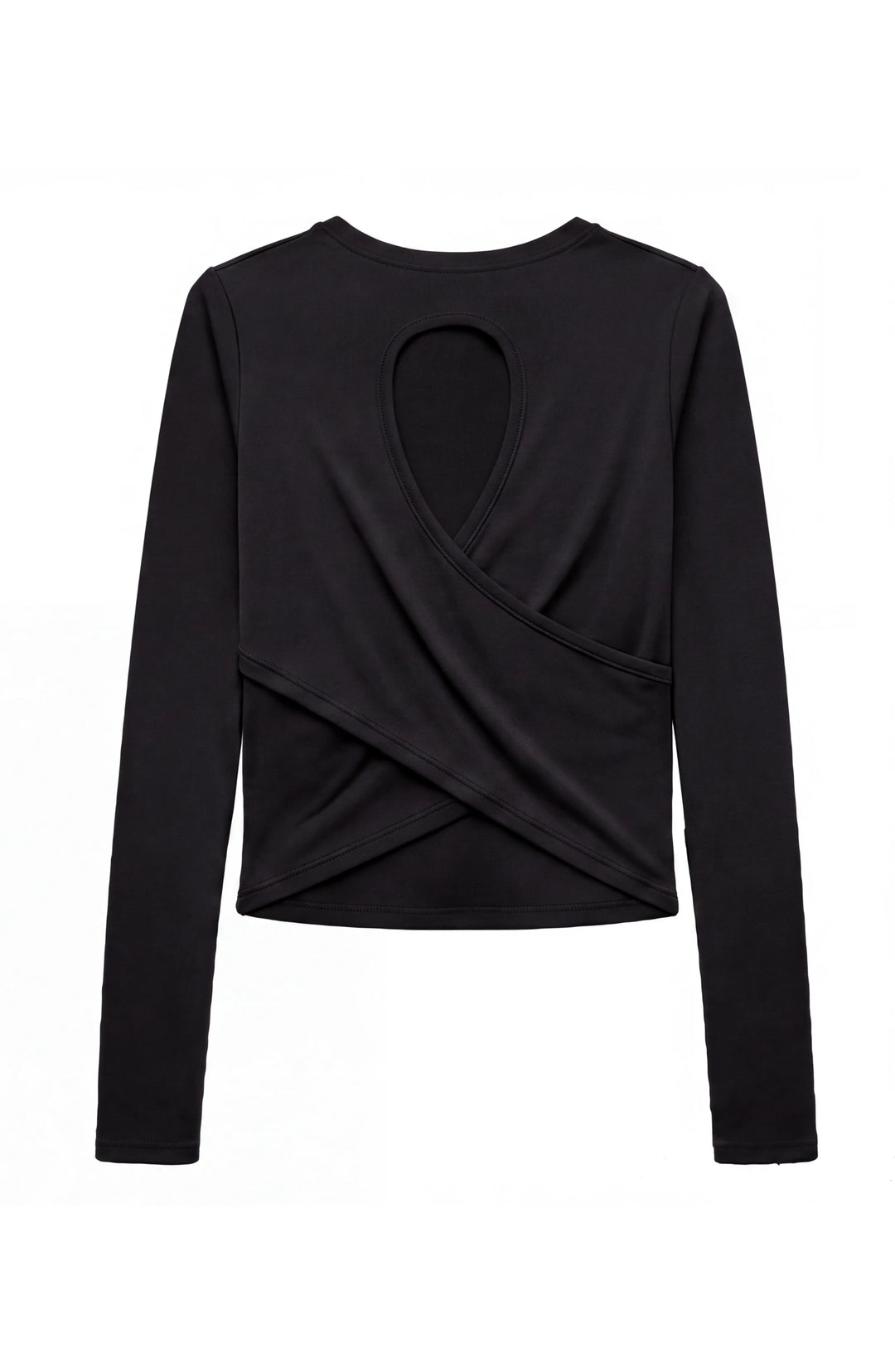 Oakley - Crisscross Back Keyhole Long Sleeve Top - Black