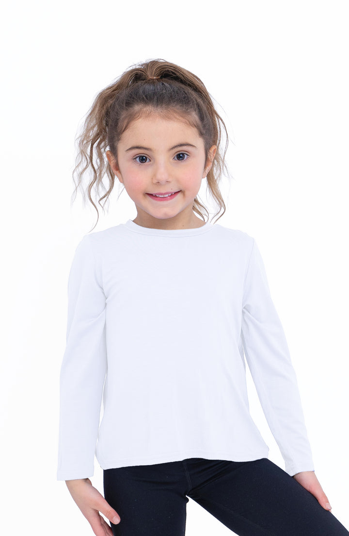 Oakley -  Crisscross Back Keyhole Long Sleeve Top - White