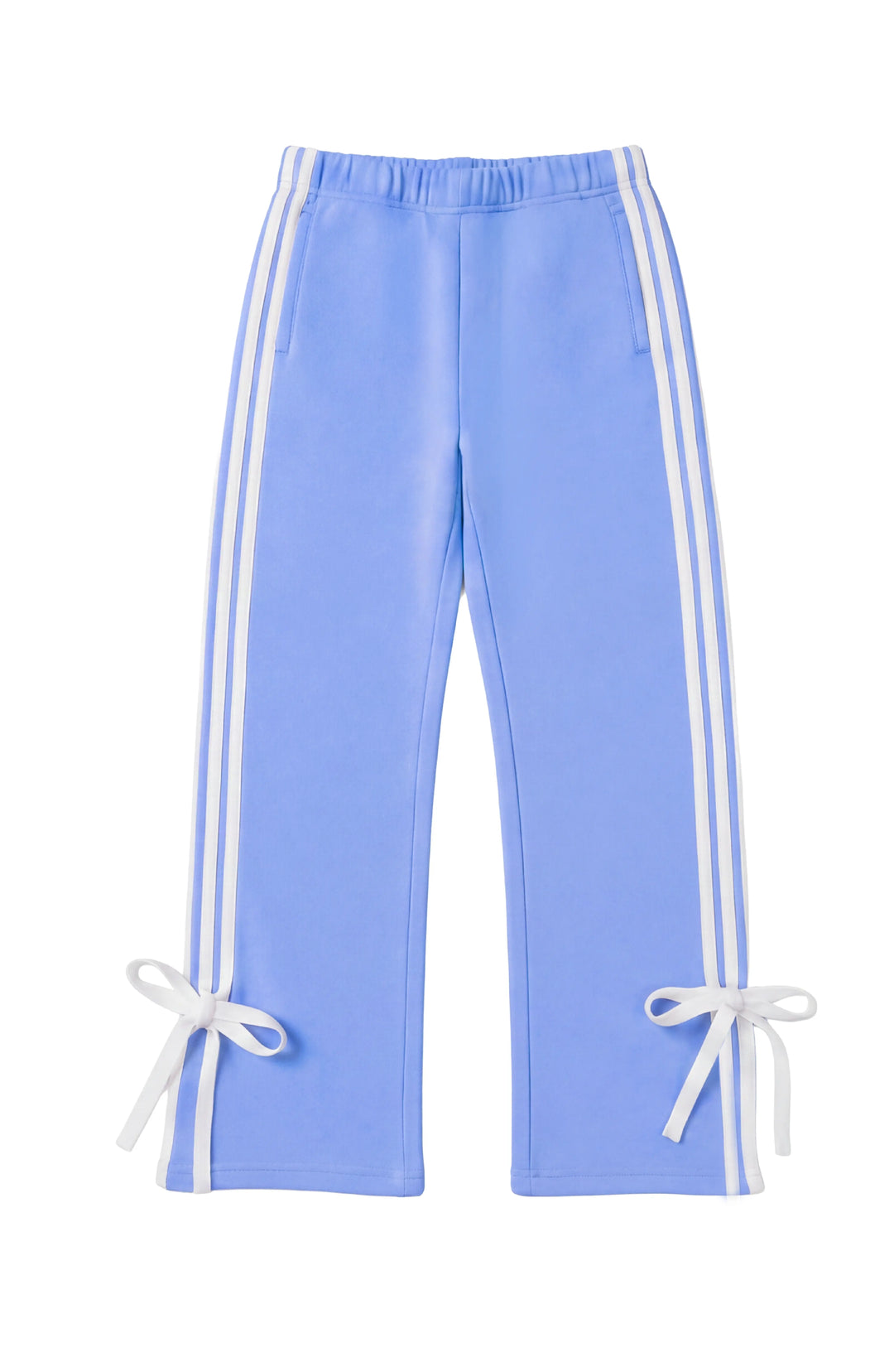 Paige - Relaxed Sweatpants with Bowtie - Periwinkle