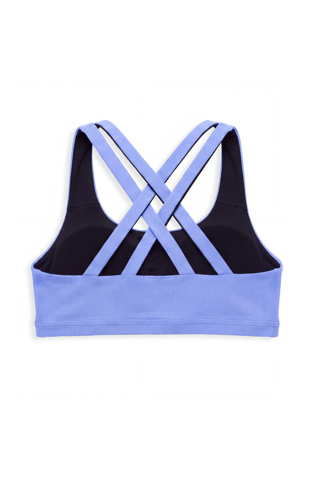 Petal- Double Strap Reversible Sports Bra - Perwinkle/Black