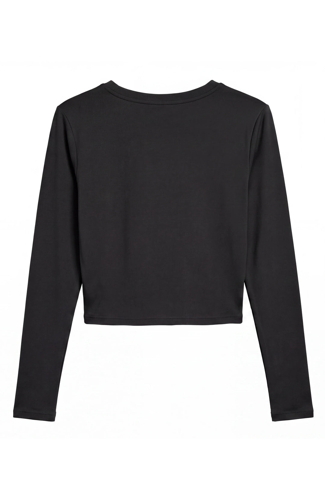Pixie -  Ruched Long Sleeve Top - Black