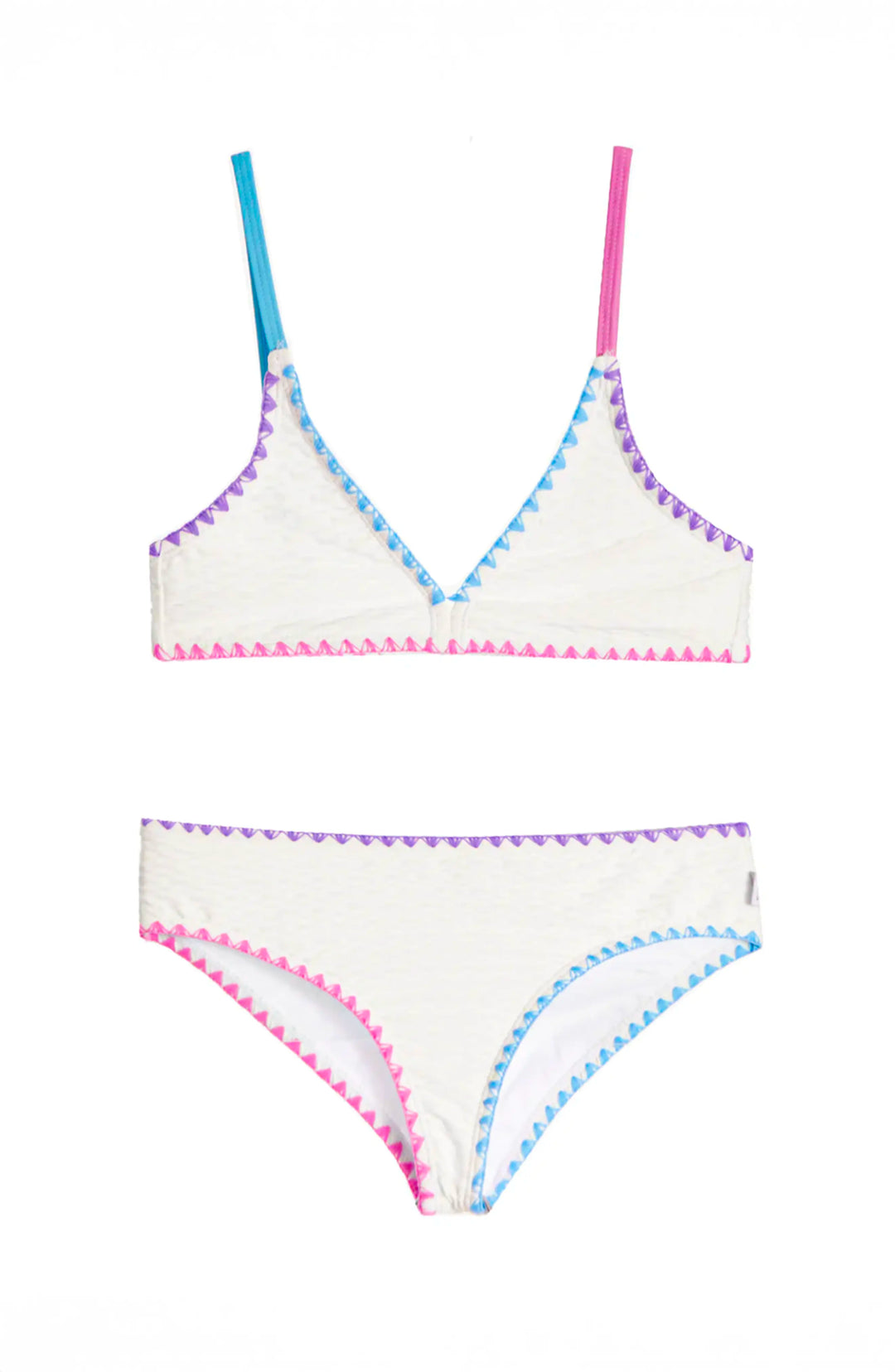 Girls White Bikini Swimsuit | Limeapple Swim Girls White Bikini Swimsuit | Limeapple Swim