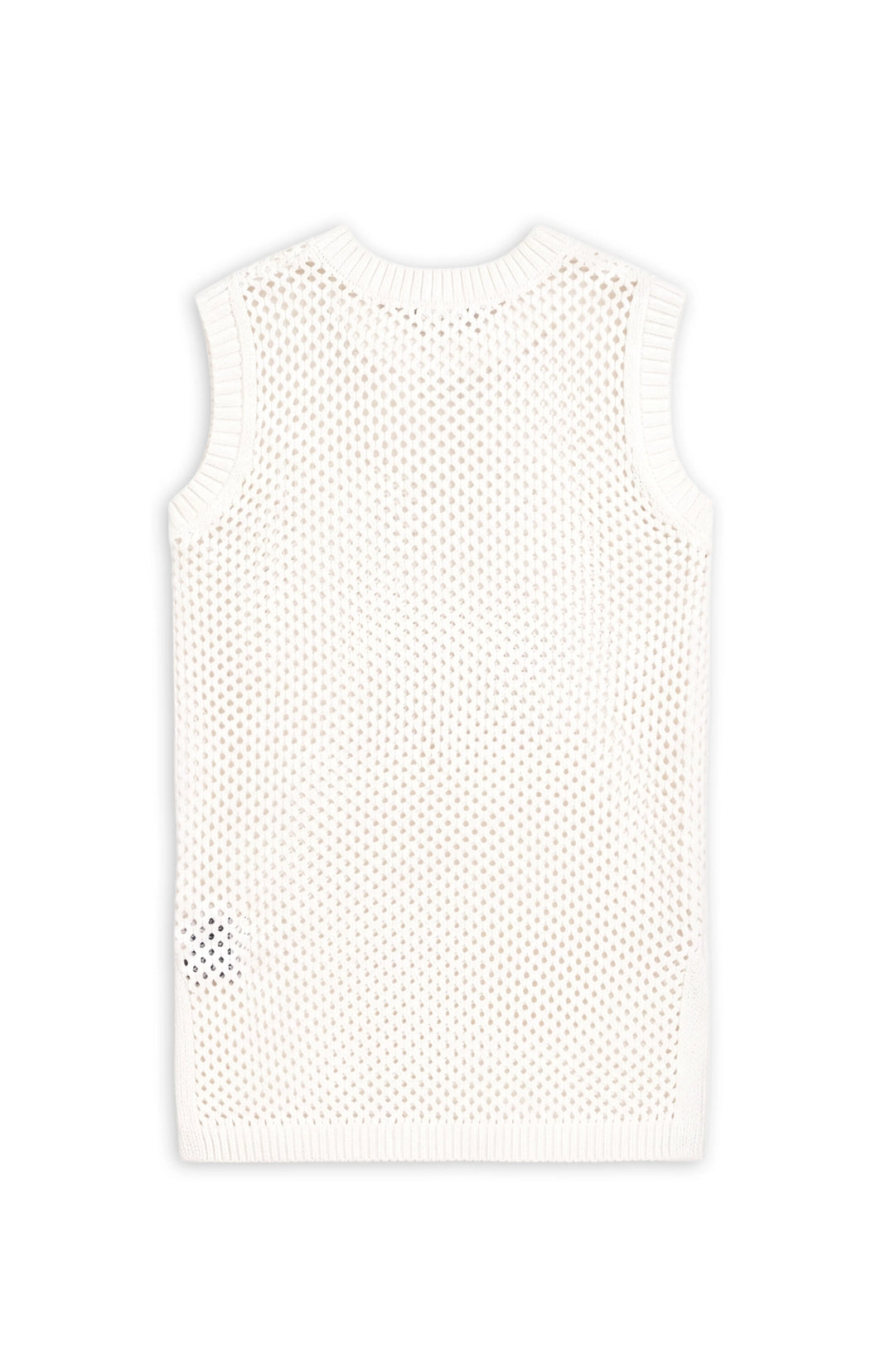 Reina Crochet Knit Cover-up Dress - White