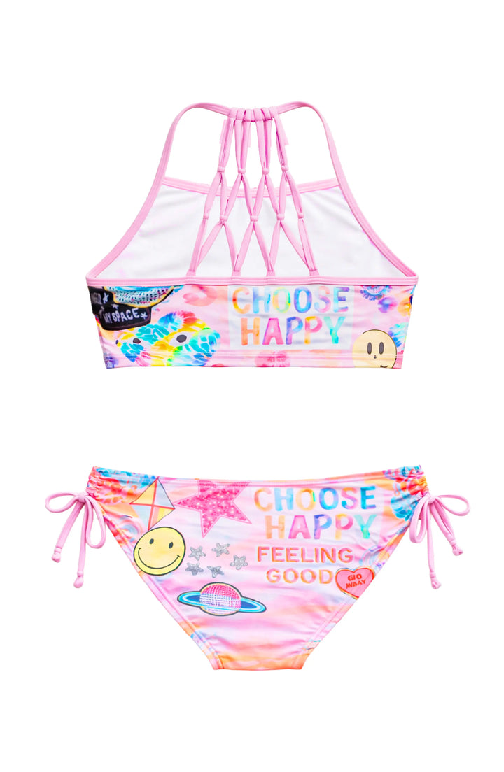 Wren Printed Cropped Tankini Swimsuit