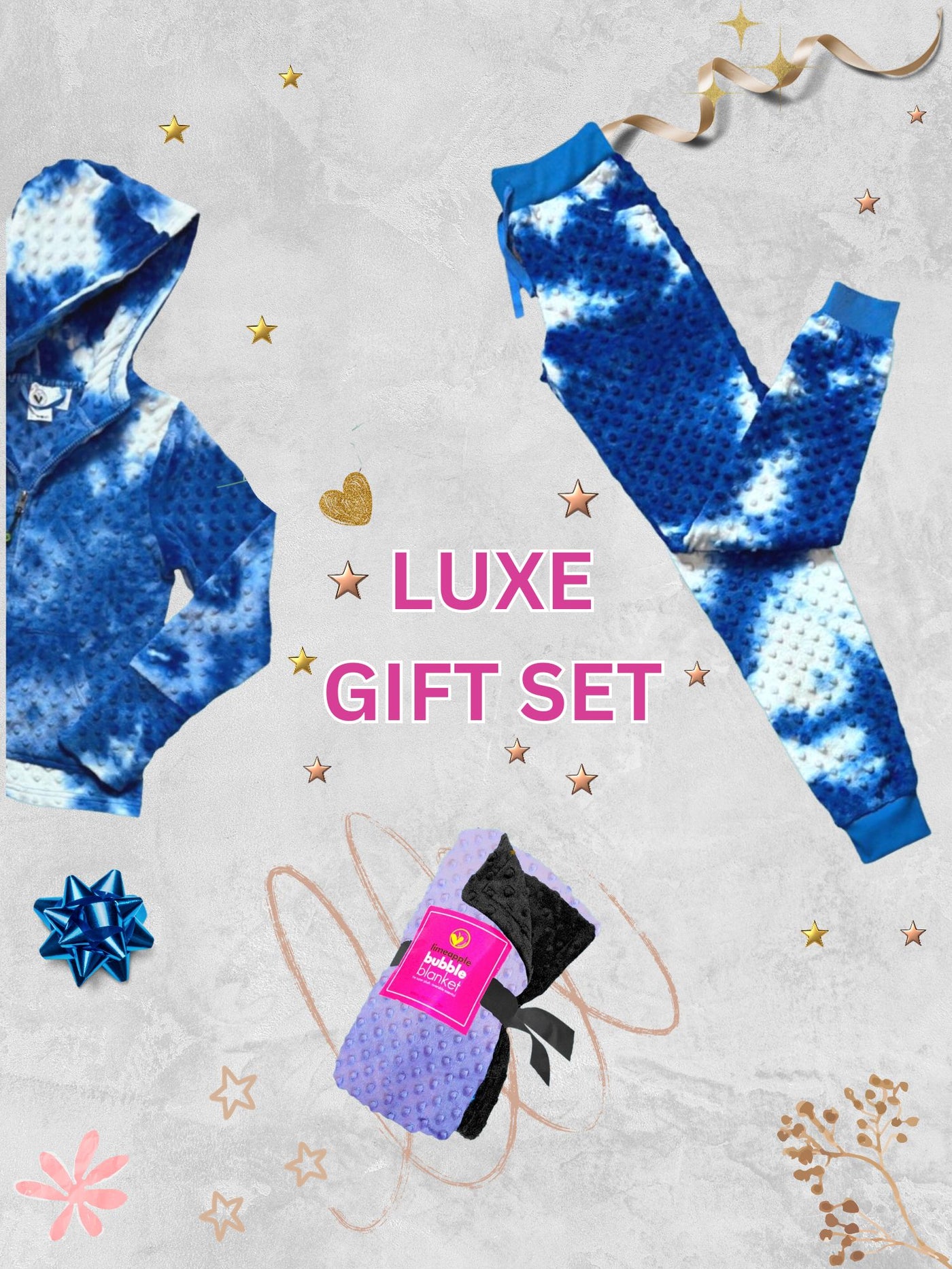 Hoodie + Joggers + Blanket Set | Gift Set | Limeapple