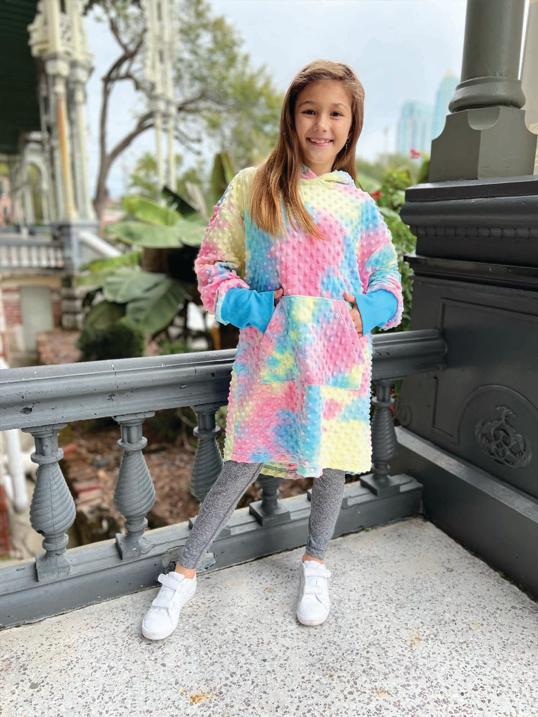minky oversized hoodie for moms and girls