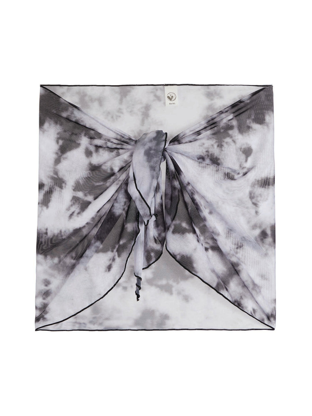 girls mesh tie dye sarong wrap skirt swim coverup