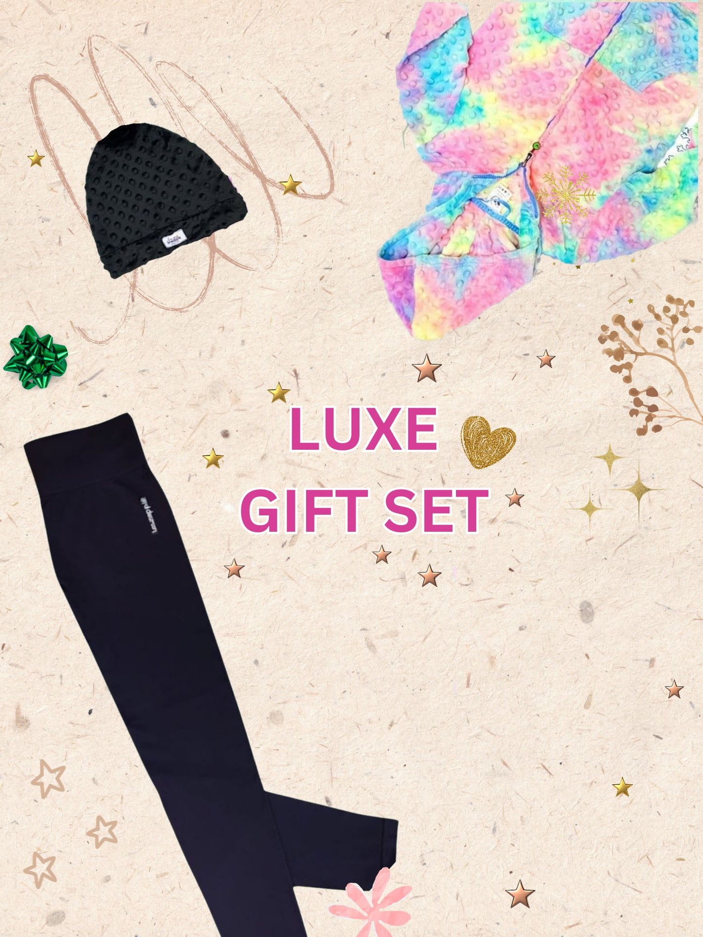 Girls Hoodie + Leggings + Beanie | Gift Set | Limeapple