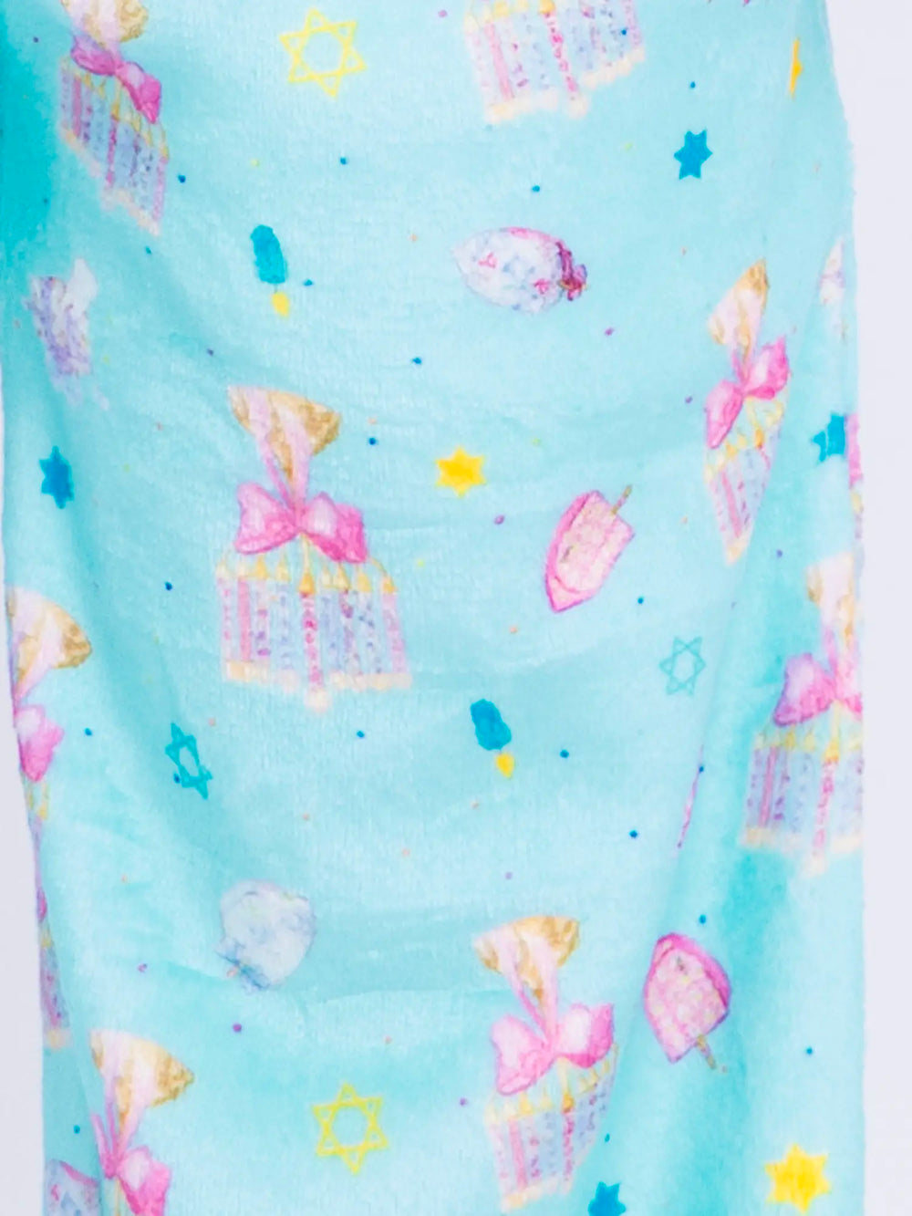 Hanukkah Plush Print lounge fabric