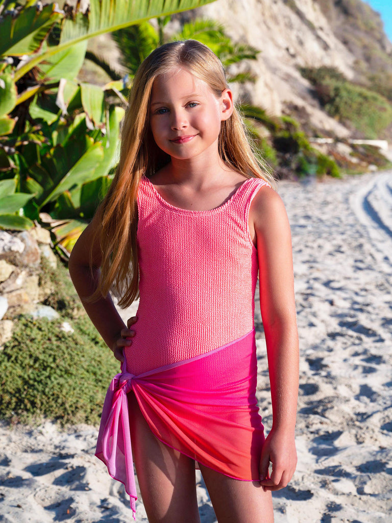 Jacqueline Sarong Mesh Wrap Skirt Swim Cover | Limeapple