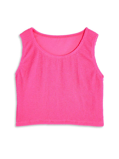 Perfect Cami Top with Crinkle Texture Fabric (Perla)