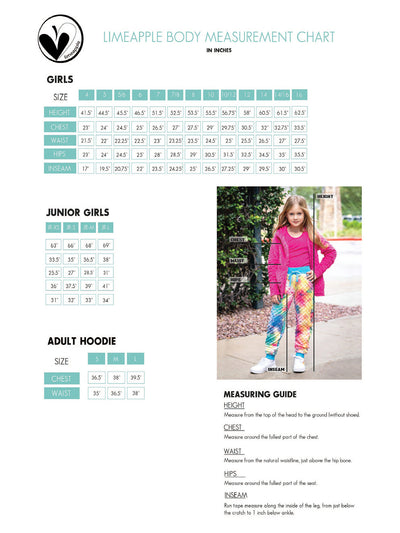 Girls Hoodie + Jogger | Minky Bubble Set Rainbow Tie Dye & Fuchsia | Limeapple
