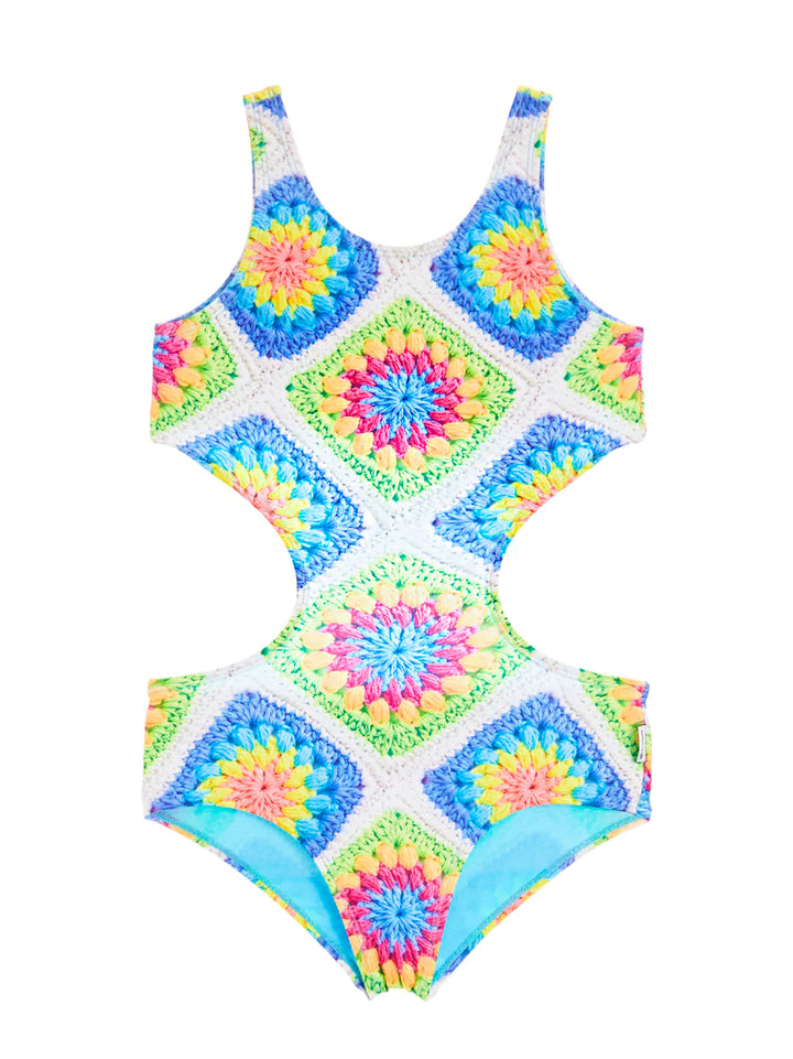 Tiril Printed Cut-Out One Piece Swimsuit